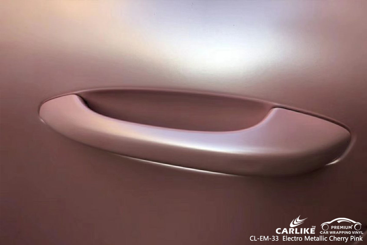 CL-EM-33 Electro Metallic Cherry Pink car wrap vinyl for Porsche