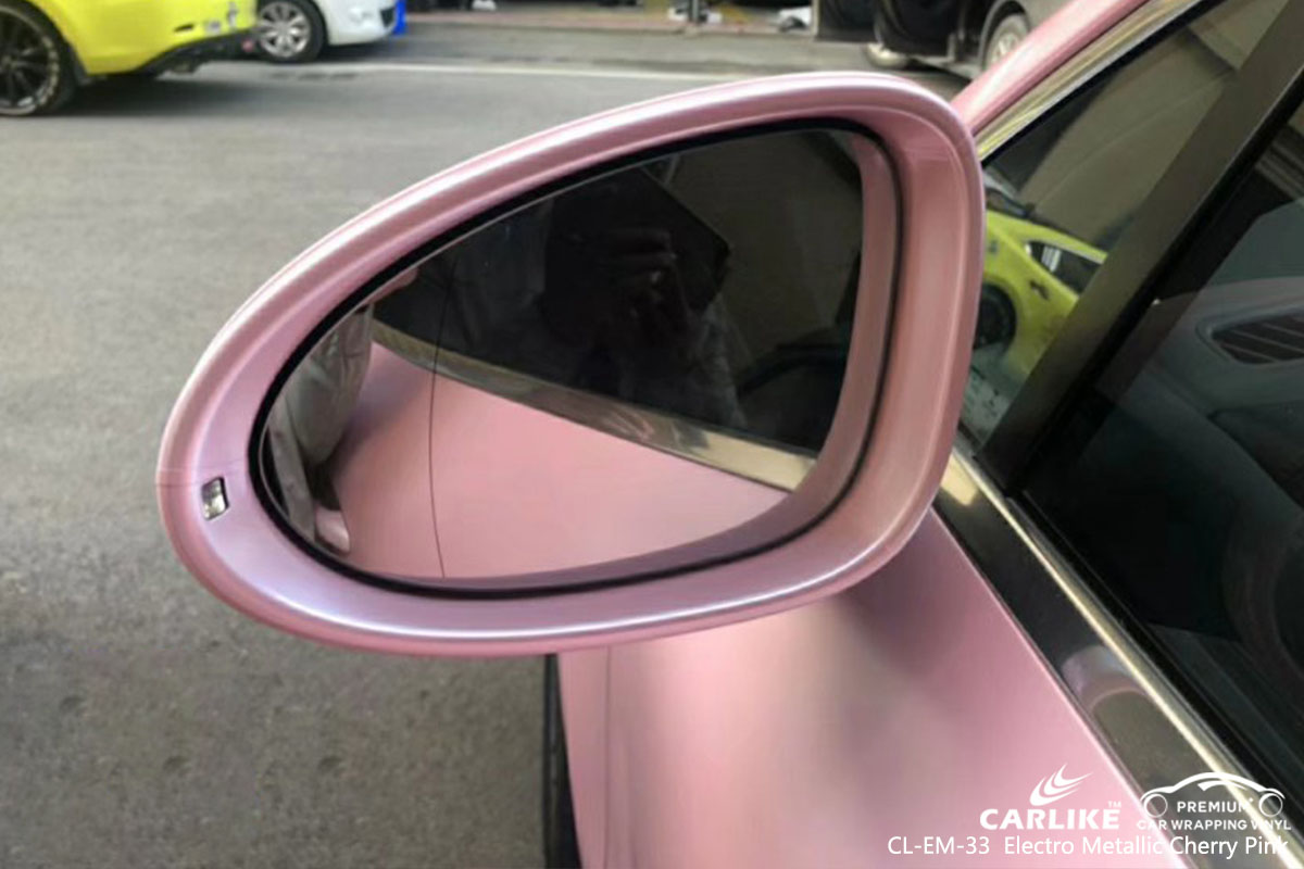 CL-EM-33 Electro Metallic Cherry Pink car wrap vinyl for Porsche