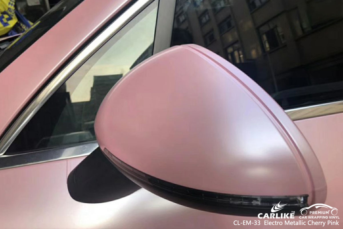 CL-EM-33 Electro Metallic Cherry Pink car wrap vinyl for Porsche
