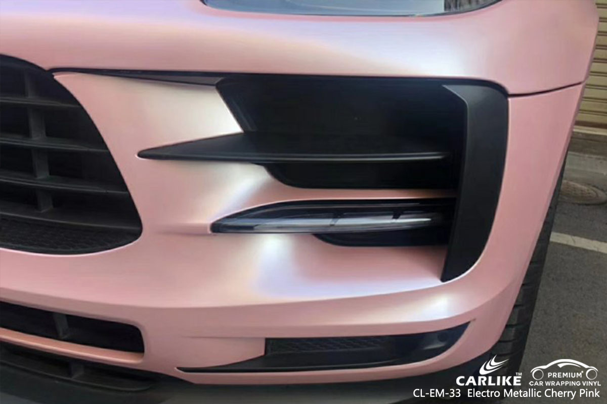 CL-EM-33 Electro Metallic Cherry Pink car wrap vinyl for Porsche