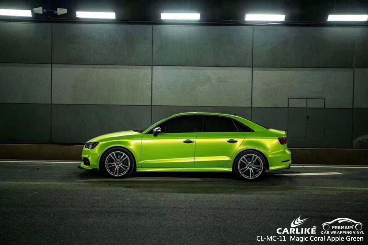 CL-MC-11 Magic Coral Apple Green car wrap vinyl for Audi