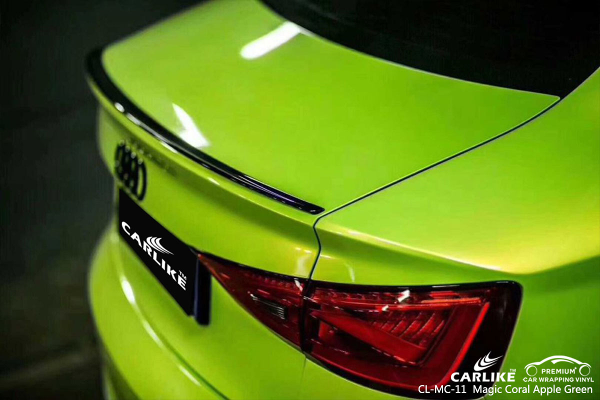 CL-MC-11 Magic Coral Apple Green car wrap vinyl for Audi