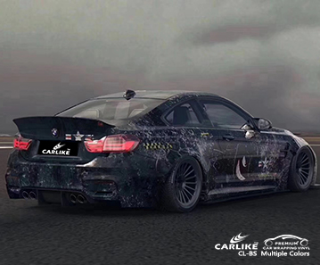 CL-BS مطبوعة قنبلة ملصق سيارة الفينيل التفاف بي ام دبليو