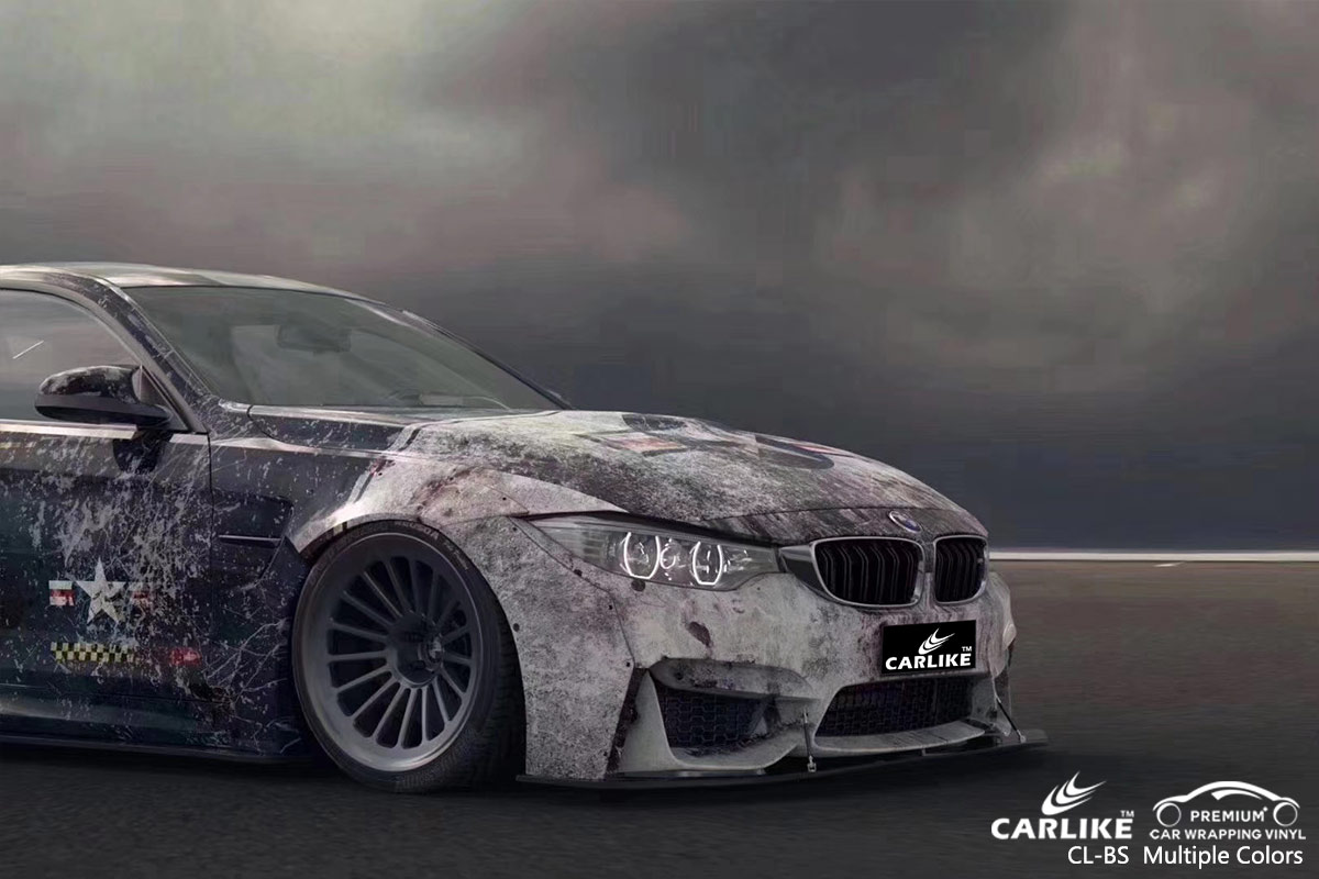 CL-BS Printed Bomb Sticker car wrap vinyl for BMW