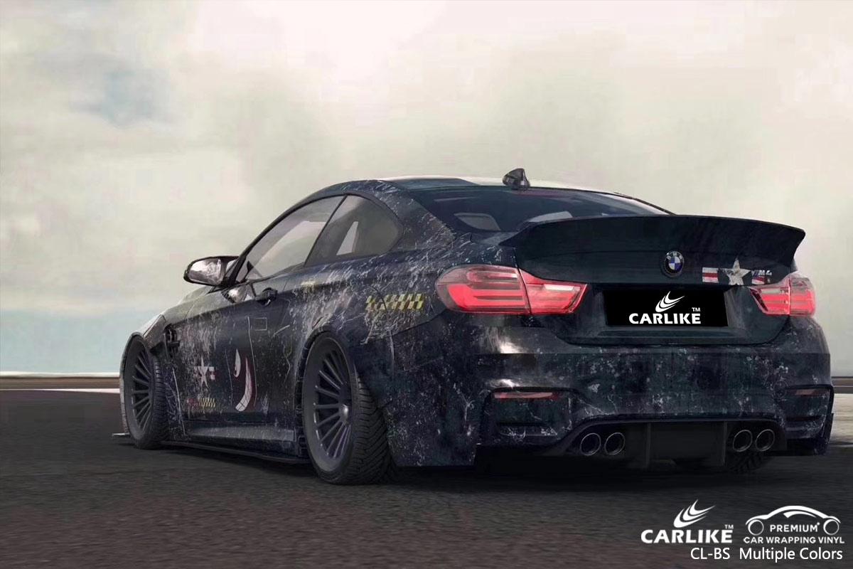 CL-BS Printed Bomb Sticker car wrap vinyl for BMW