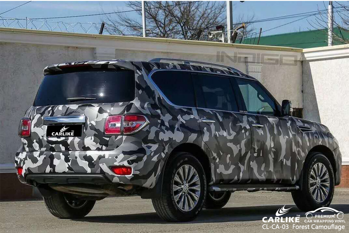  CL-CA-03 Printed Camouflage car wrap vinyl for Ninnsan