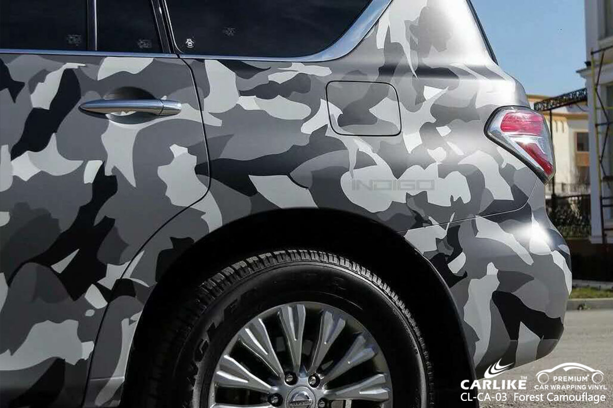  CL-CA-03 Printed Camouflage car wrap vinyl for Ninnsan