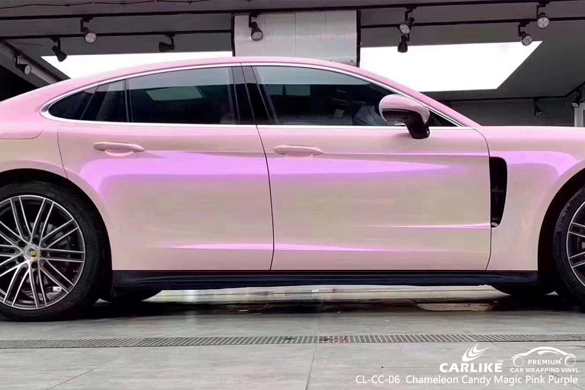 CL-CC-06 Chameleon Candy Magic Pink Purple car wrap vinyl for Porsche