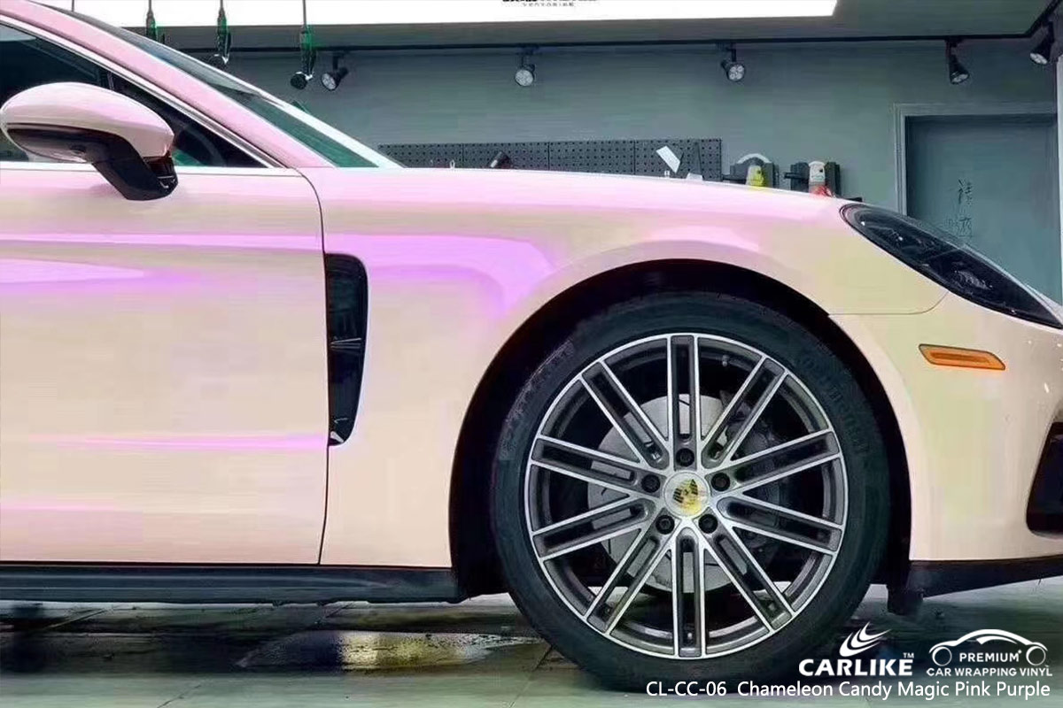 CL-CC-06 Chameleon Candy Magic Pink Purple car wrap vinyl for Porsche