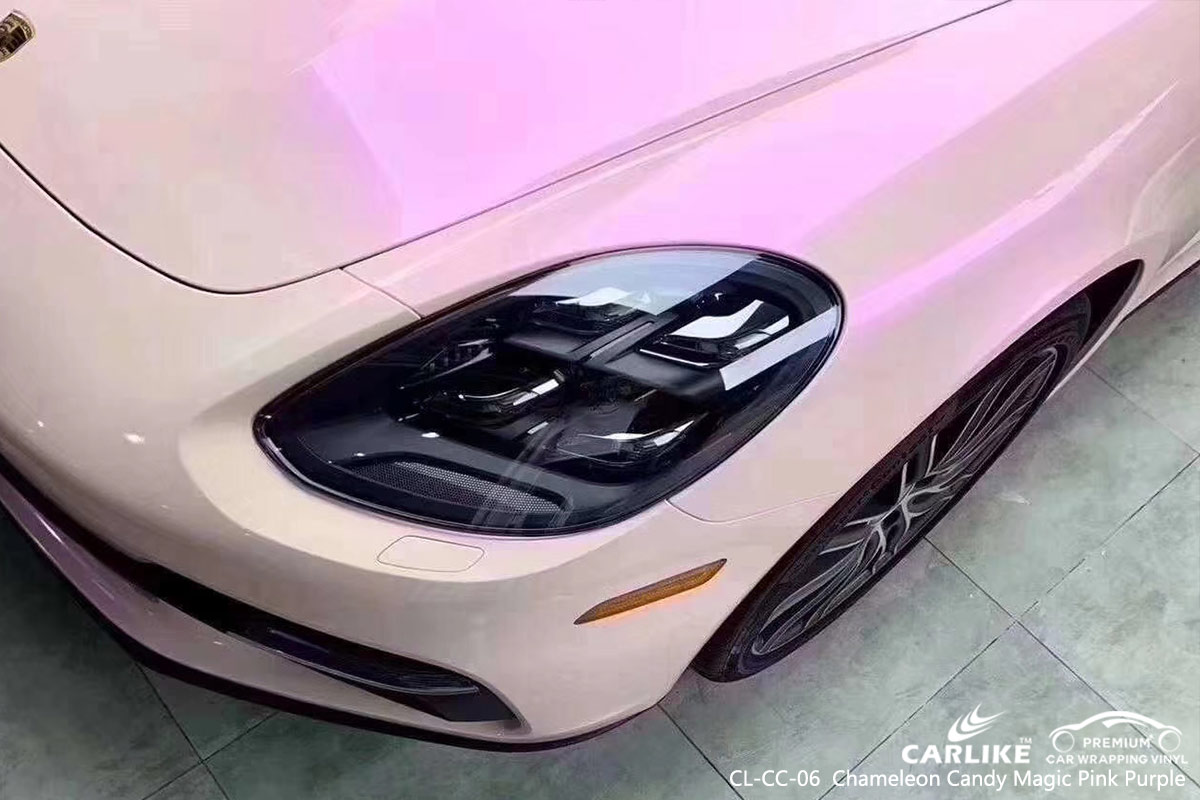 CL-CC-06 Chameleon Candy Magic Pink Purple car wrap vinyl for Porsche