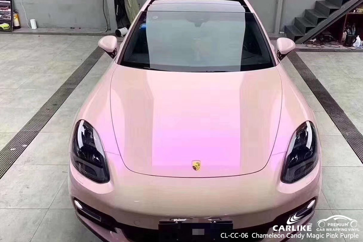 CL-CC-06 Chameleon Candy Magic Pink Purple car wrap vinyl for Porsche