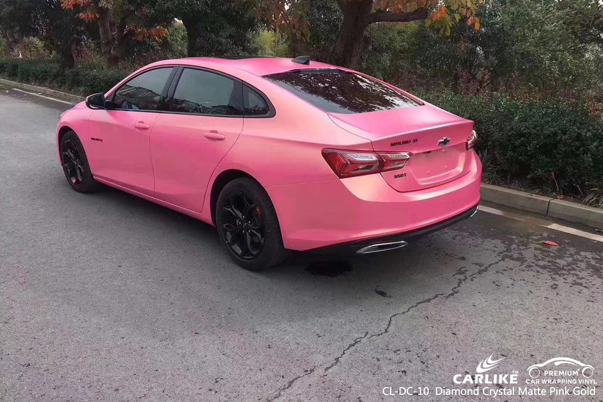 CL-DC-10 Diamond Crystal Matte Pink Gold car wrap vinyl for Chevrolet