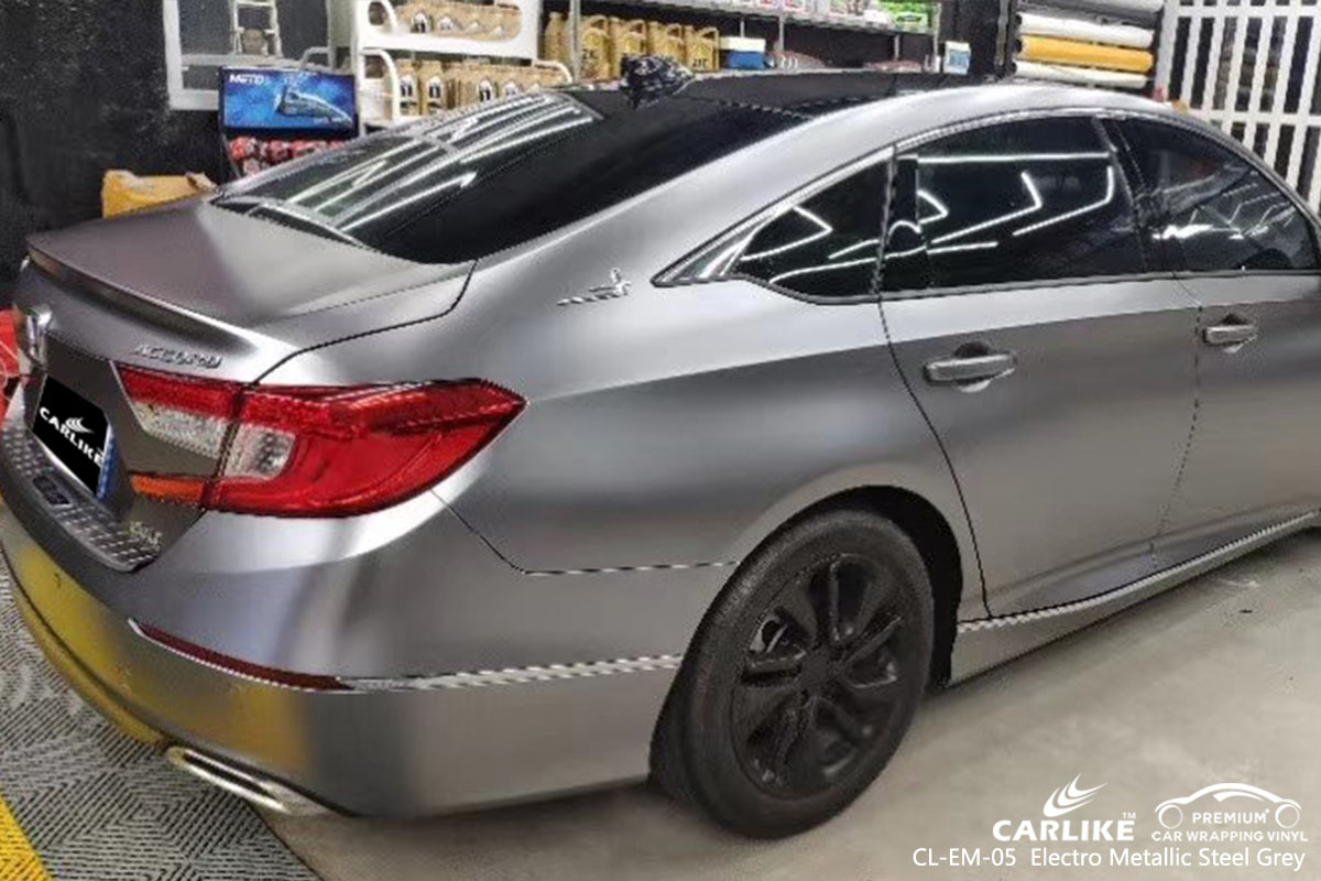 CL-EM-05 Electro Metallic Steel Grey car wrap vinyl for Honda