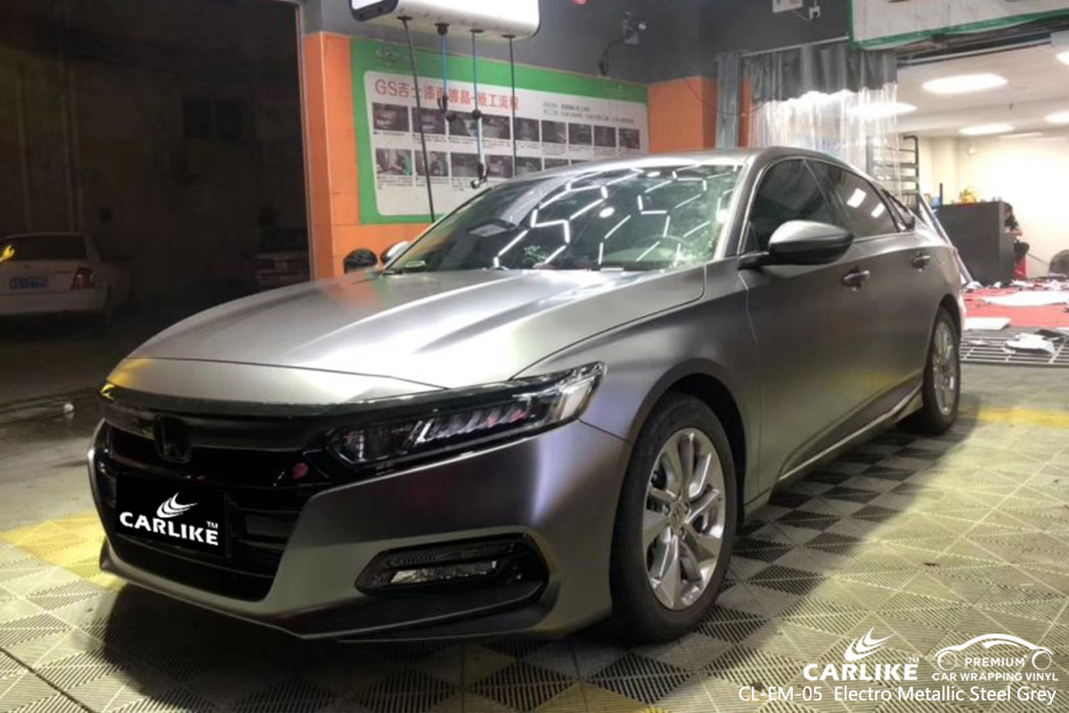 CL-EM-05 Electro Metallic Steel Grey car wrap vinyl for Honda