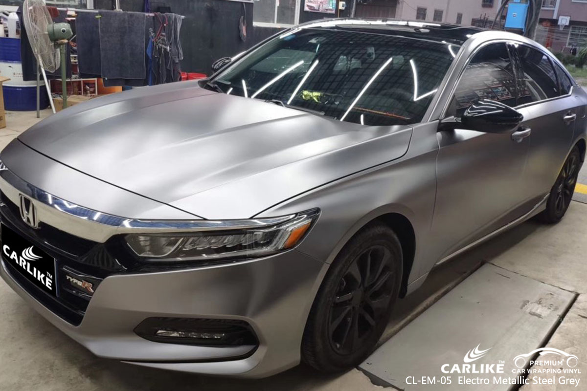 CL-EM-05 Electro Metallic Steel Grey car wrap vinyl for Honda