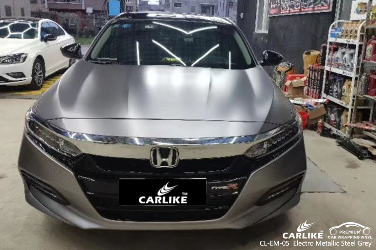 CL-EM-05 Electro Metallic Steel Grey car wrap vinyl for Honda
