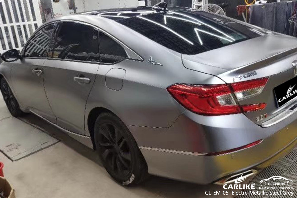 CL-EM-05 Electro Metallic Steel Grey car wrap vinyl for Honda