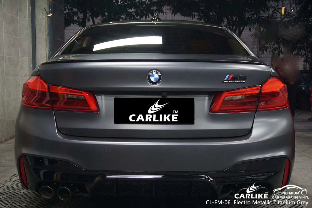 CL-EM-06 Electro Metallic Titanium Grey car wrap vinyl for BMW