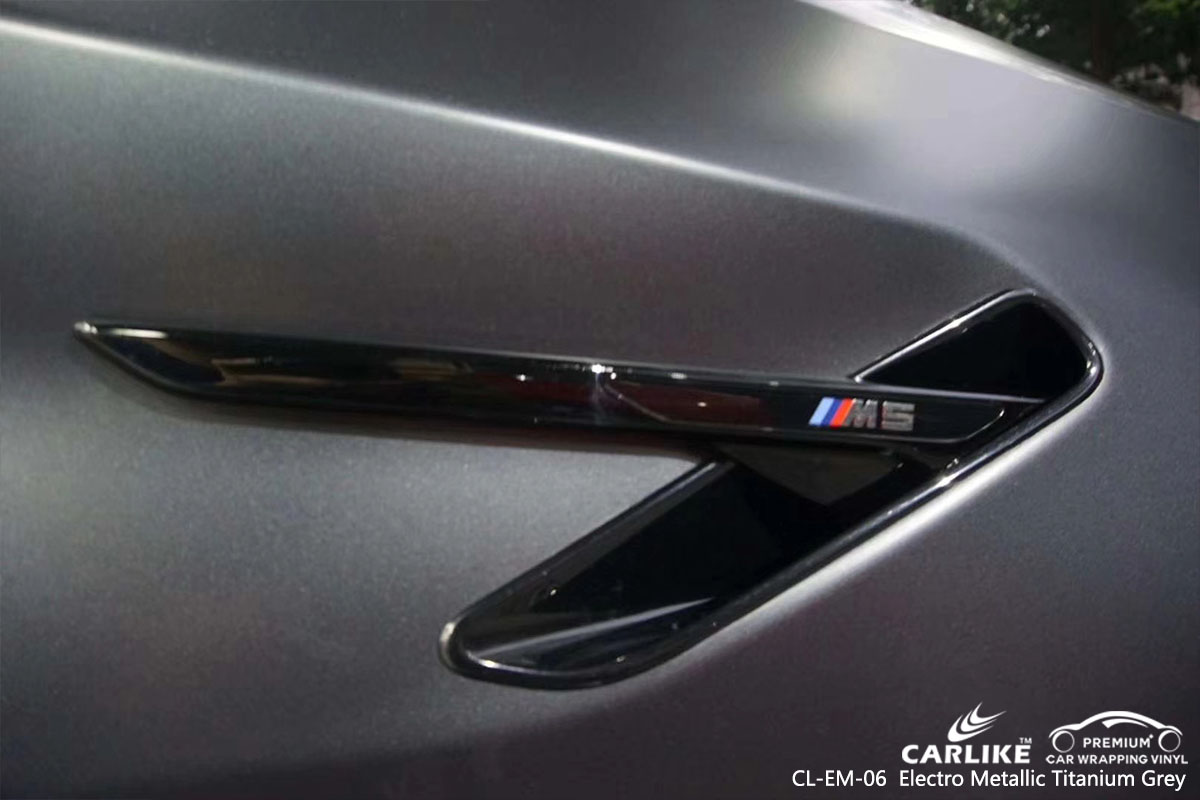 CL-EM-06 Electro Metallic Titanium Grey car wrap vinyl for BMW