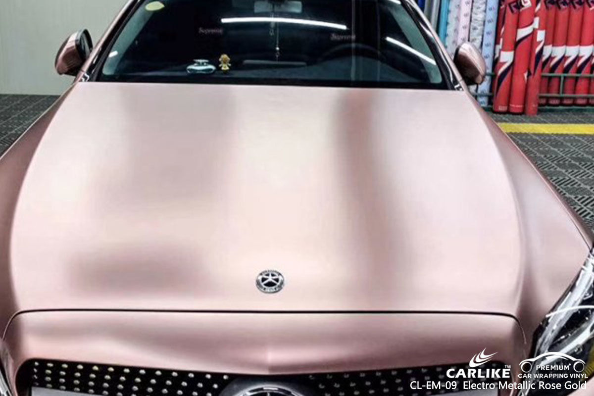 CL-EM-09 Electro Metallic Rose Gold car wrap vinyl for Benz