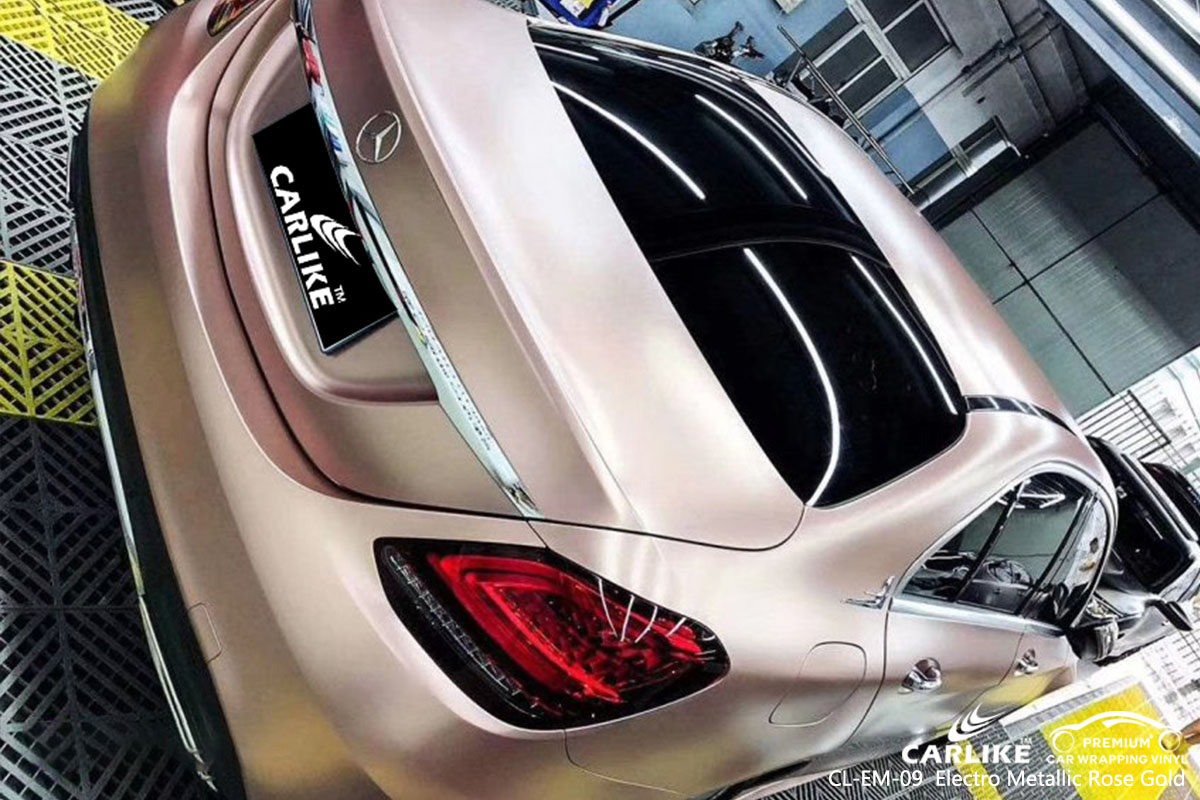 CL-EM-09 Electro Metallic Rose Gold car wrap vinyl for Benz