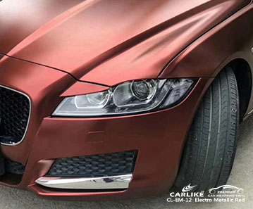 CL-EM-12 الكهربائية التفاف السيارة الحمراء الفينيل الفينيل لجاكوار