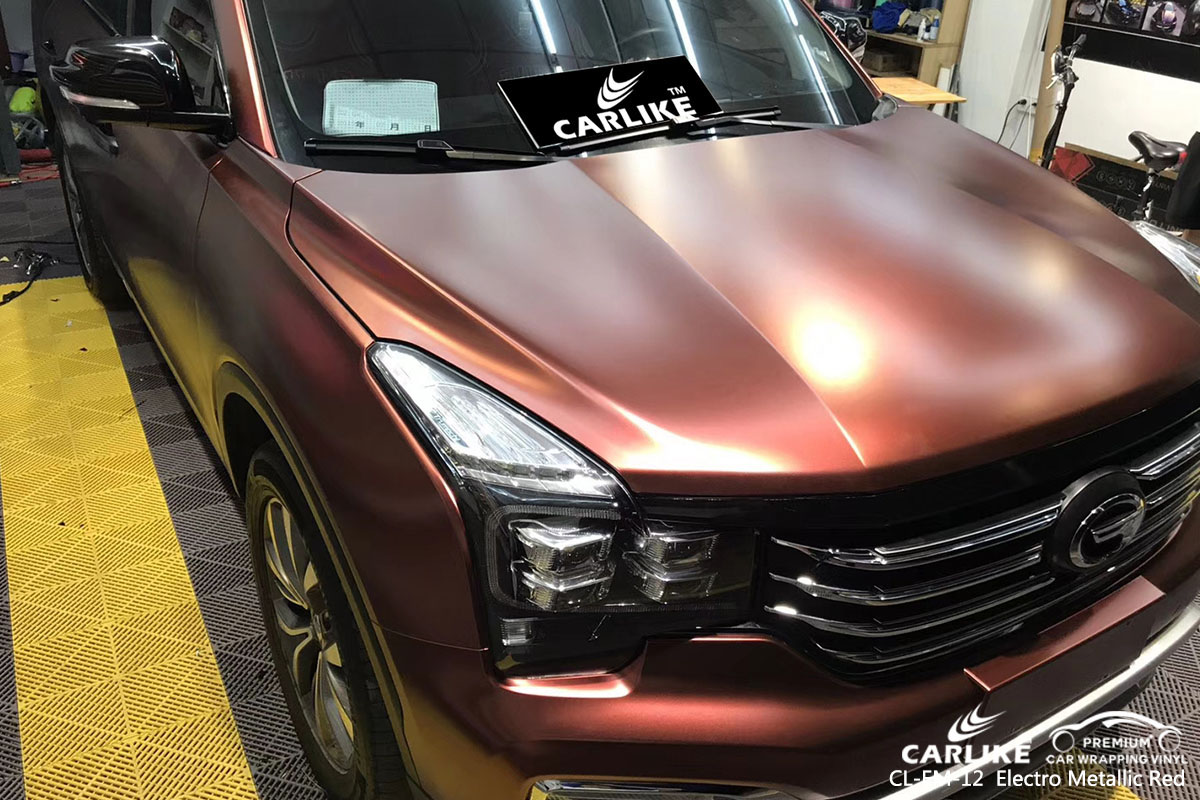 CL-EM-12 Electro Metallic Red car wrap vinyl for GAC Legend