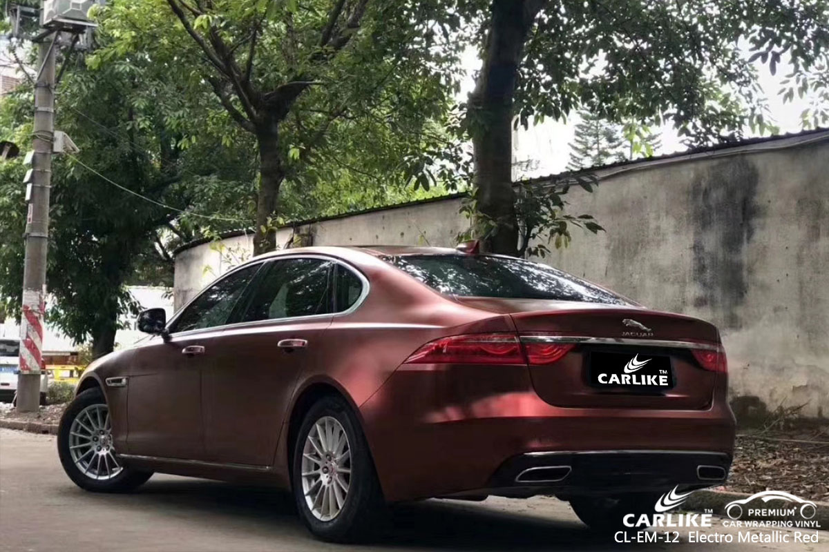 CL-EM-12 Electro Metallic Red car wrap vinyl for Jaguar