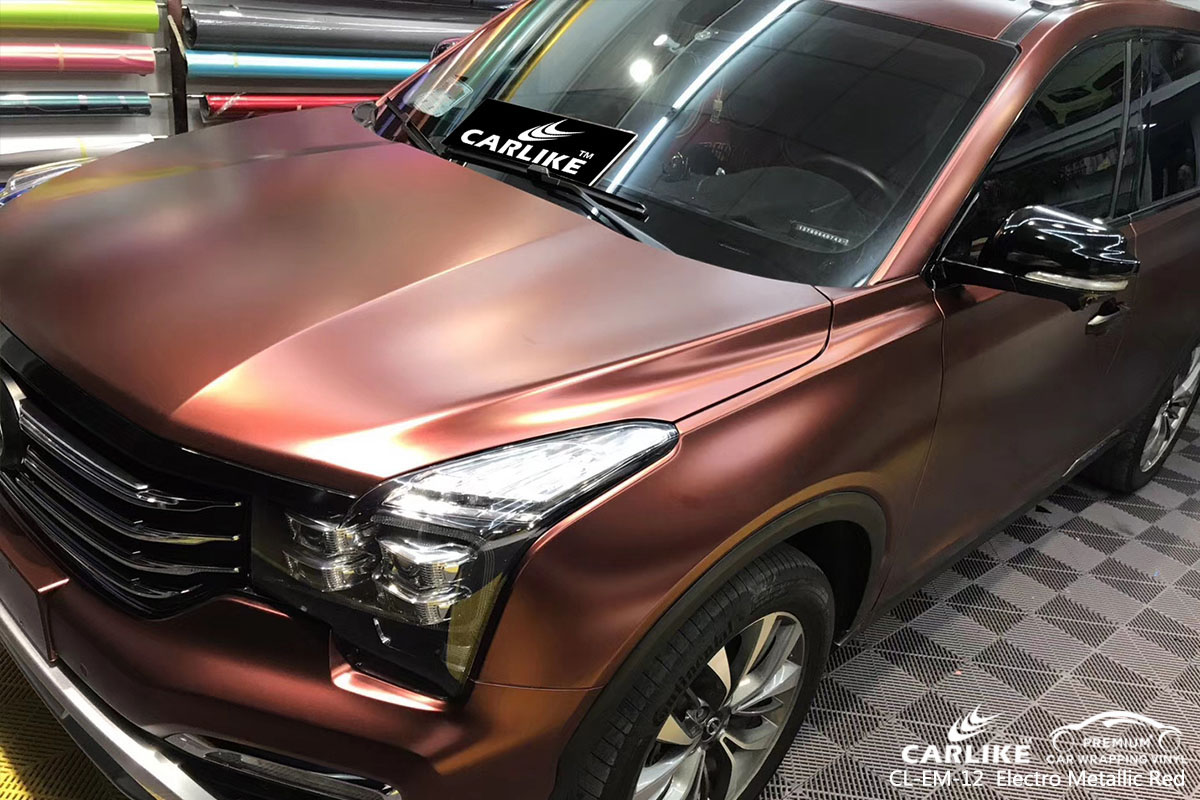 CL-EM-12 Electro Metallic Red car wrap vinyl for GAC Legend