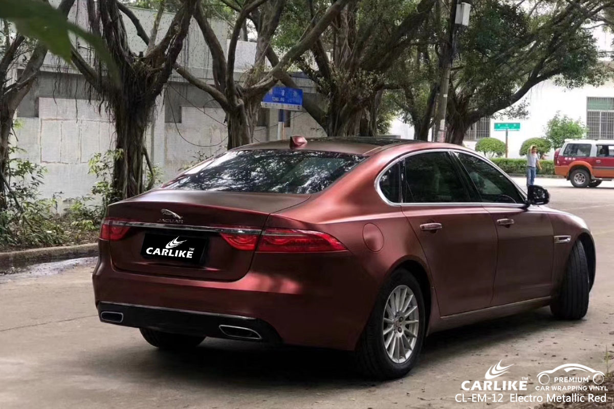 CL-EM-12 Electro Metallic Red car wrap vinyl for Jaguar