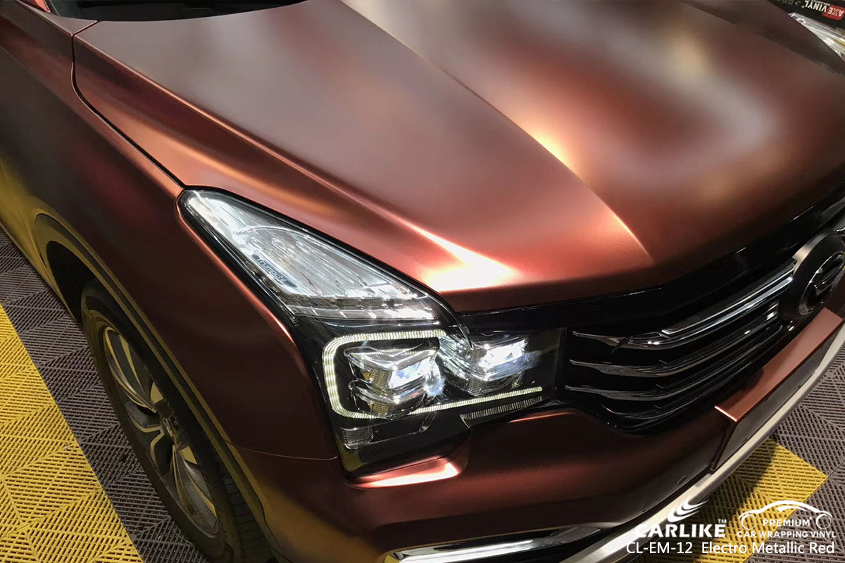CL-EM-12 Electro Metallic Red car wrap vinyl for GAC Legend