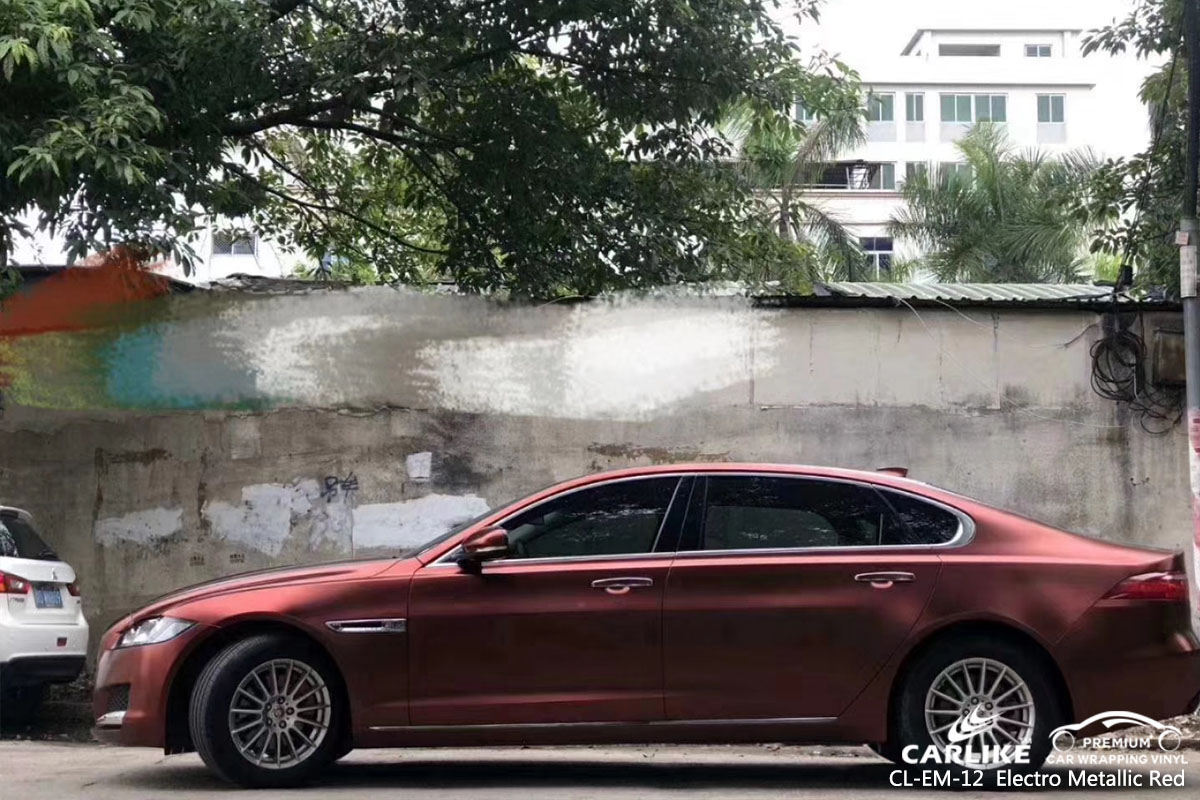 CL-EM-12 Electro Metallic Red car wrap vinyl for Jaguar