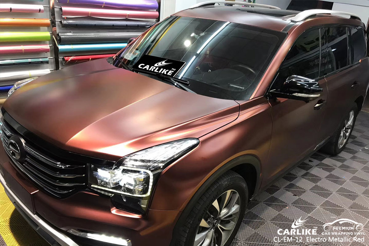 CL-EM-12 Electro Metallic Red car wrap vinyl for GAC Legend