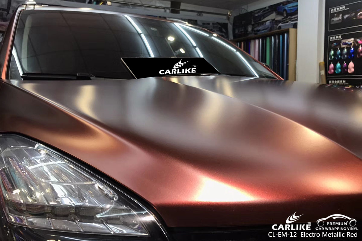 CL-EM-35Electro Metallic Orange car wrap vinyl for GAC Audi