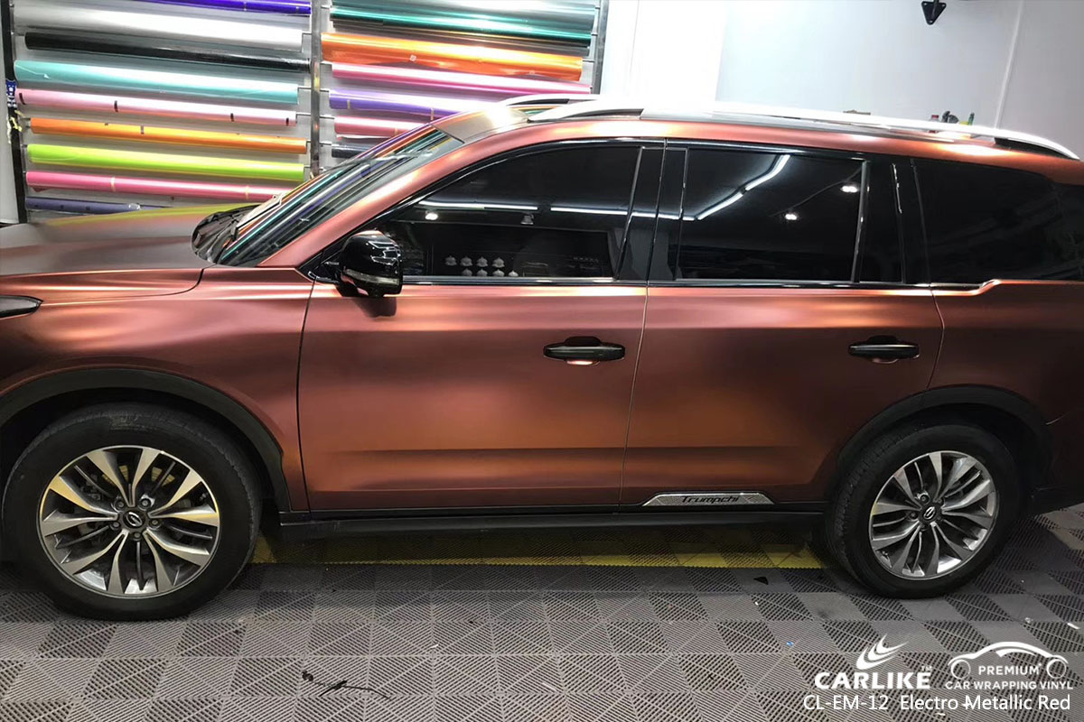 CL-EM-12 Electro Metallic Red car wrap vinyl for GAC Legend