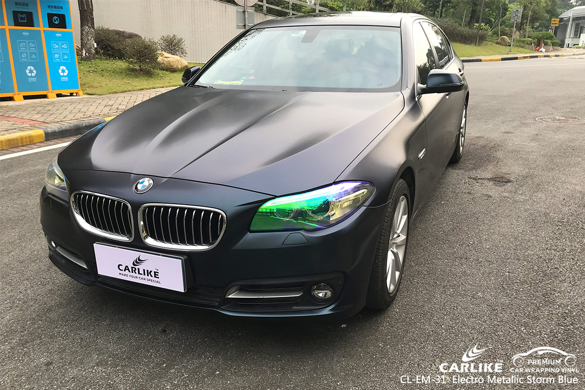 CL-EM-31 VINIL ELÉTRICO METÁLICO DE ENVIO DE CARRO AZUL PARA BMW