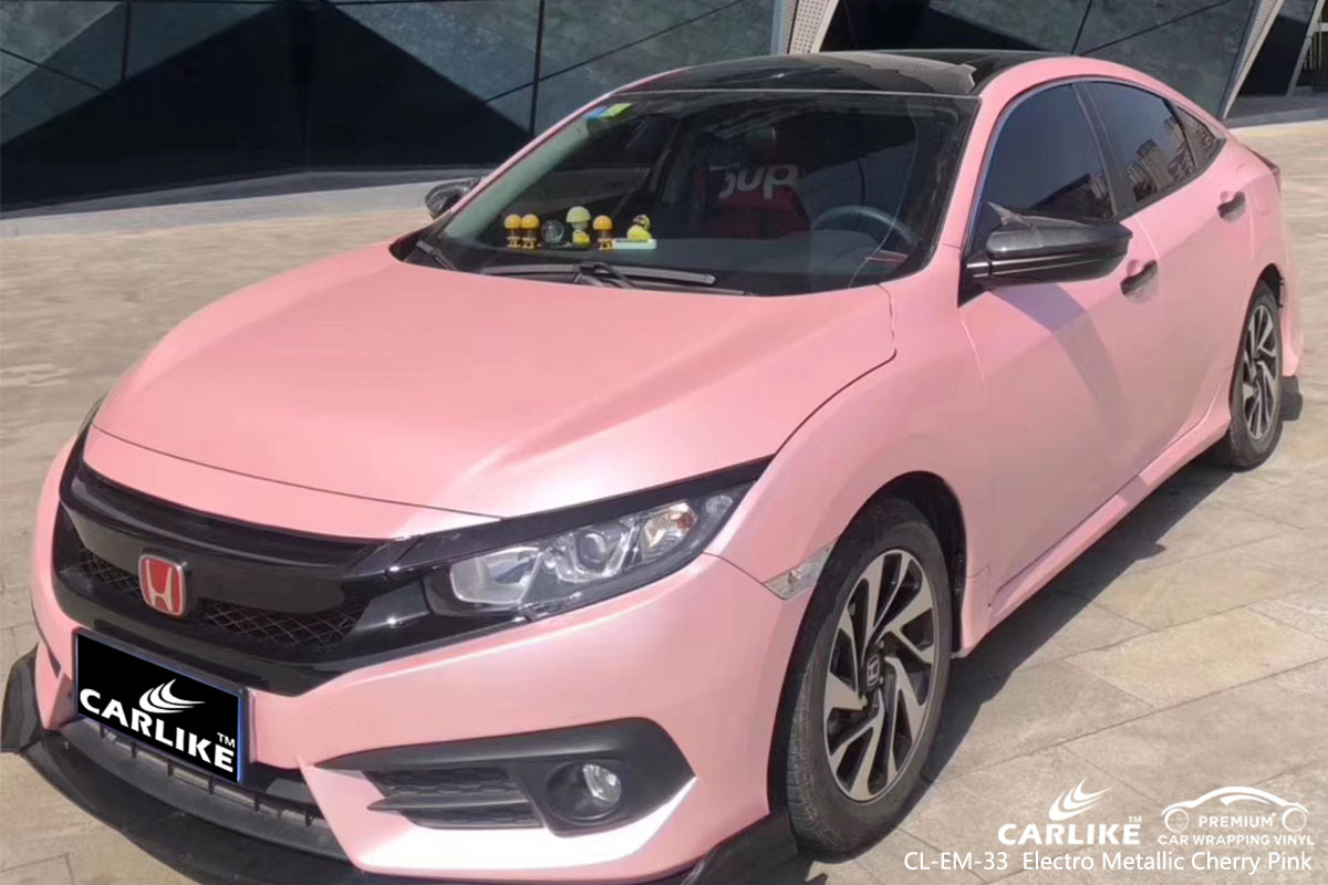 CL-EM-33 Electro Metallic Cherry Pink car wrap vinyl for Honda