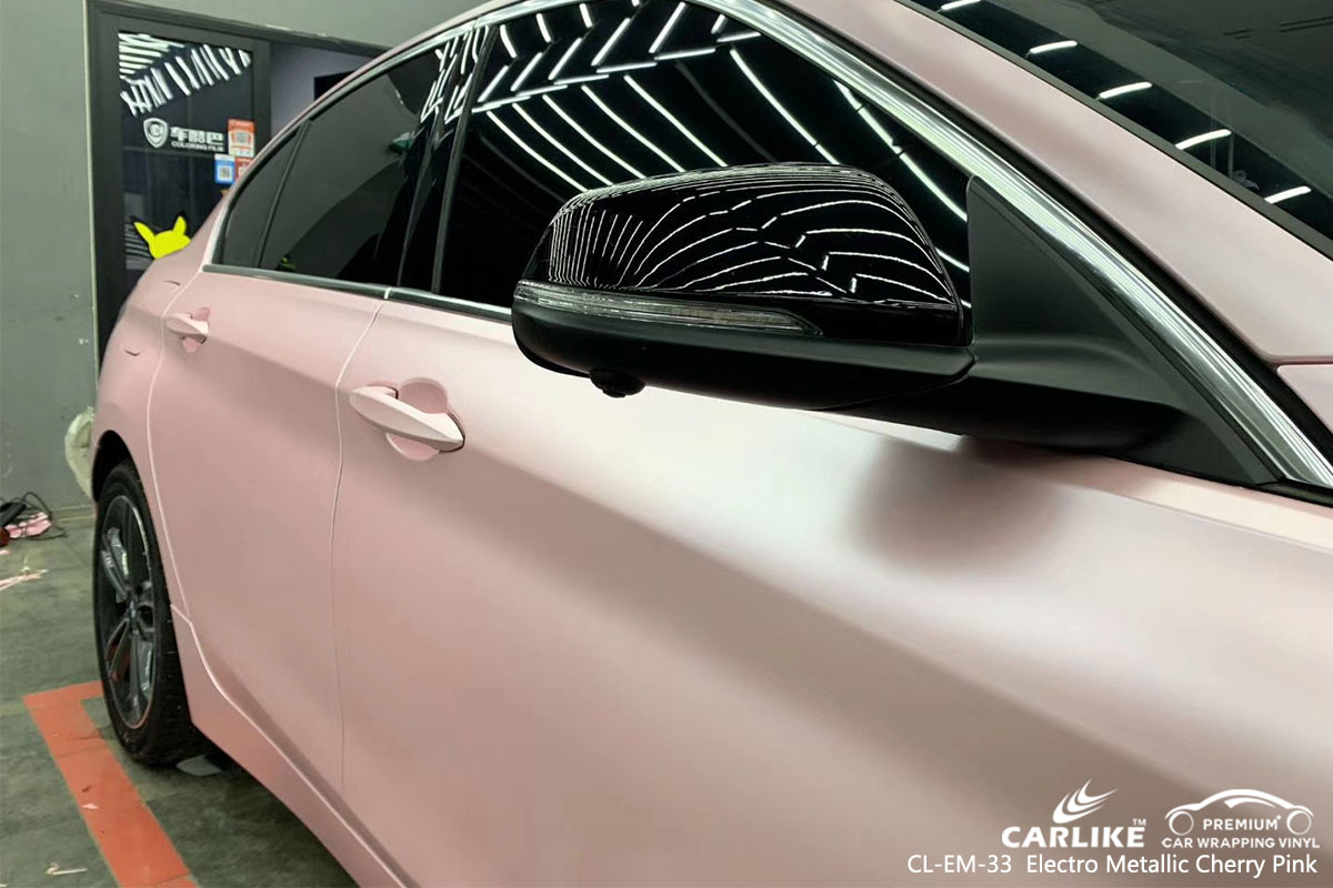 CL-EM-33 Electro Metallic Cherry Pink car wrap vinyl for BMW