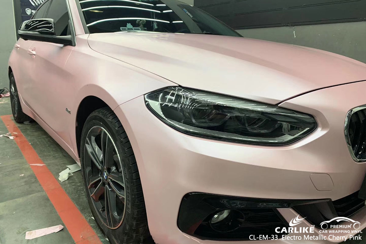 CL-EM-33 Electro Metallic Cherry Pink car wrap vinyl for BMW