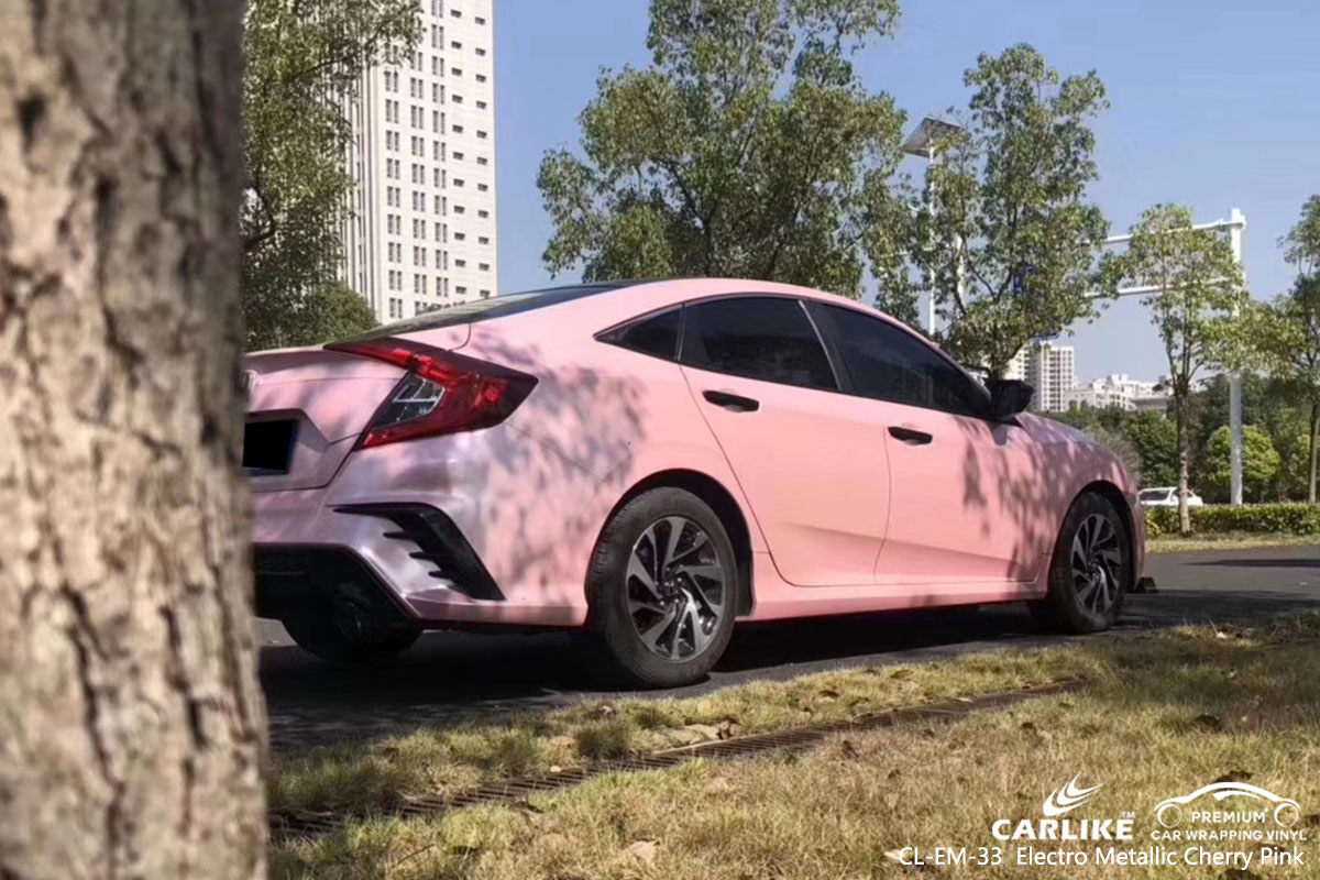 CL-EM-33 Electro Metallic Cherry Pink car wrap vinyl for Honda