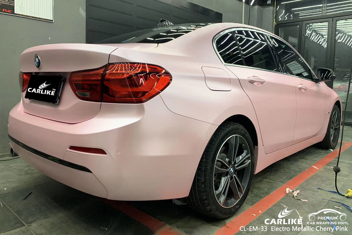 CL-EM-33 Electro Metallic Cherry Pink car wrap vinyl for BMW