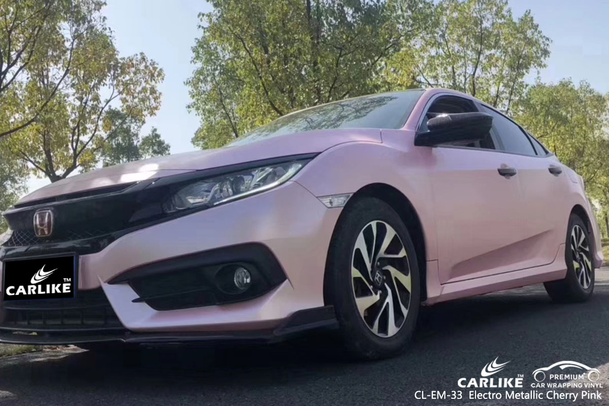 CL-EM-33 Electro Metallic Cherry Pink car wrap vinyl for Honda