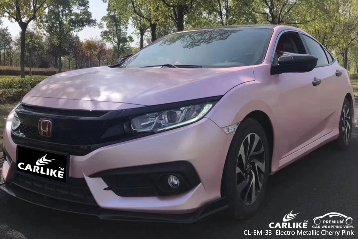 CL-EM-33 Electro Metallic Cherry Pink car wrap vinyl for Honda