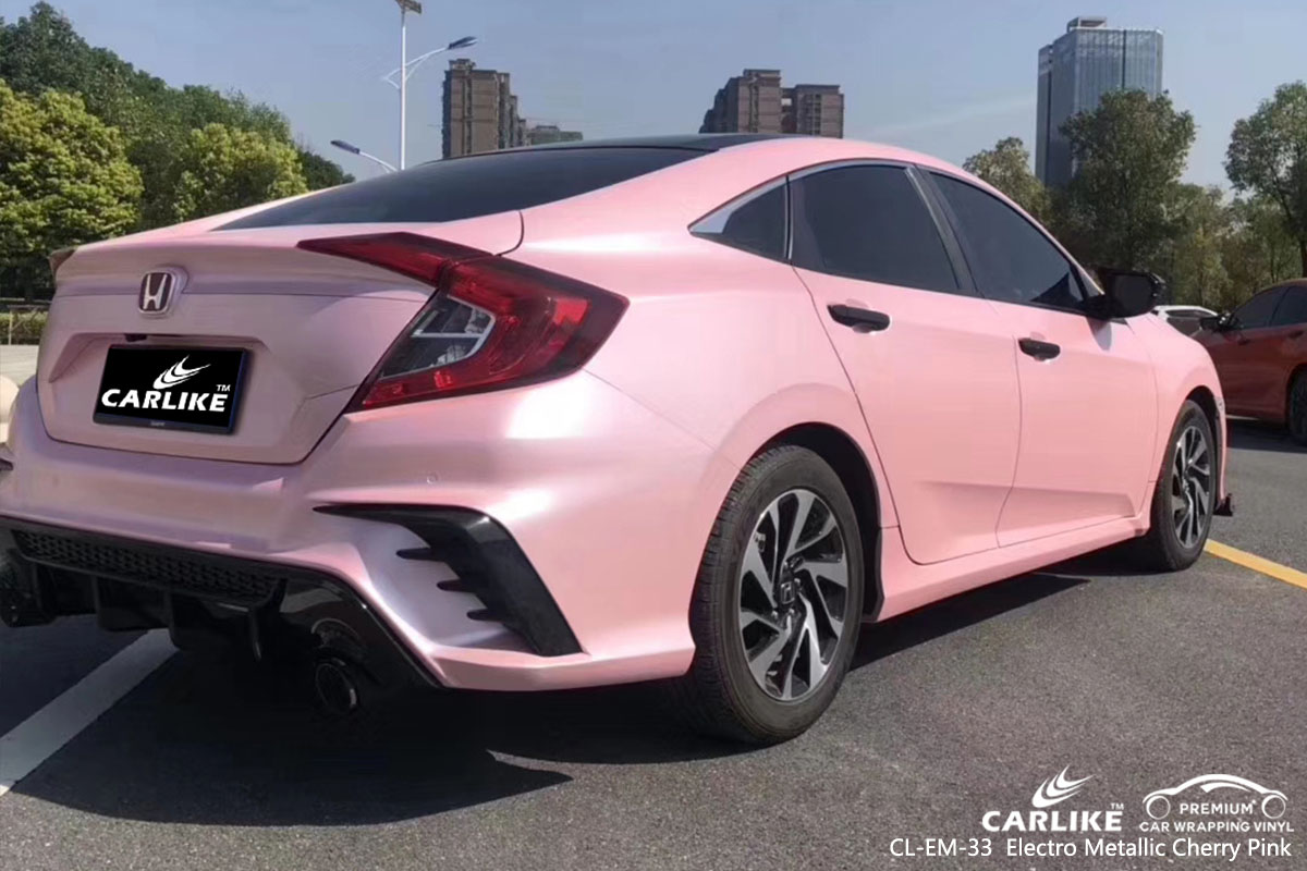 CL-EM-33 Electro Metallic Cherry Pink car wrap vinyl for Honda