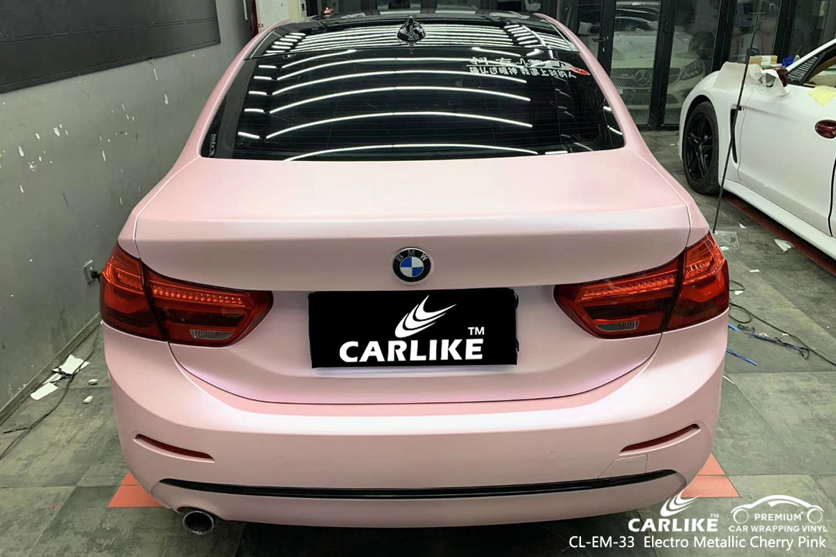 CL-EM-33 Electro Metallic Cherry Pink car wrap vinyl for BMW