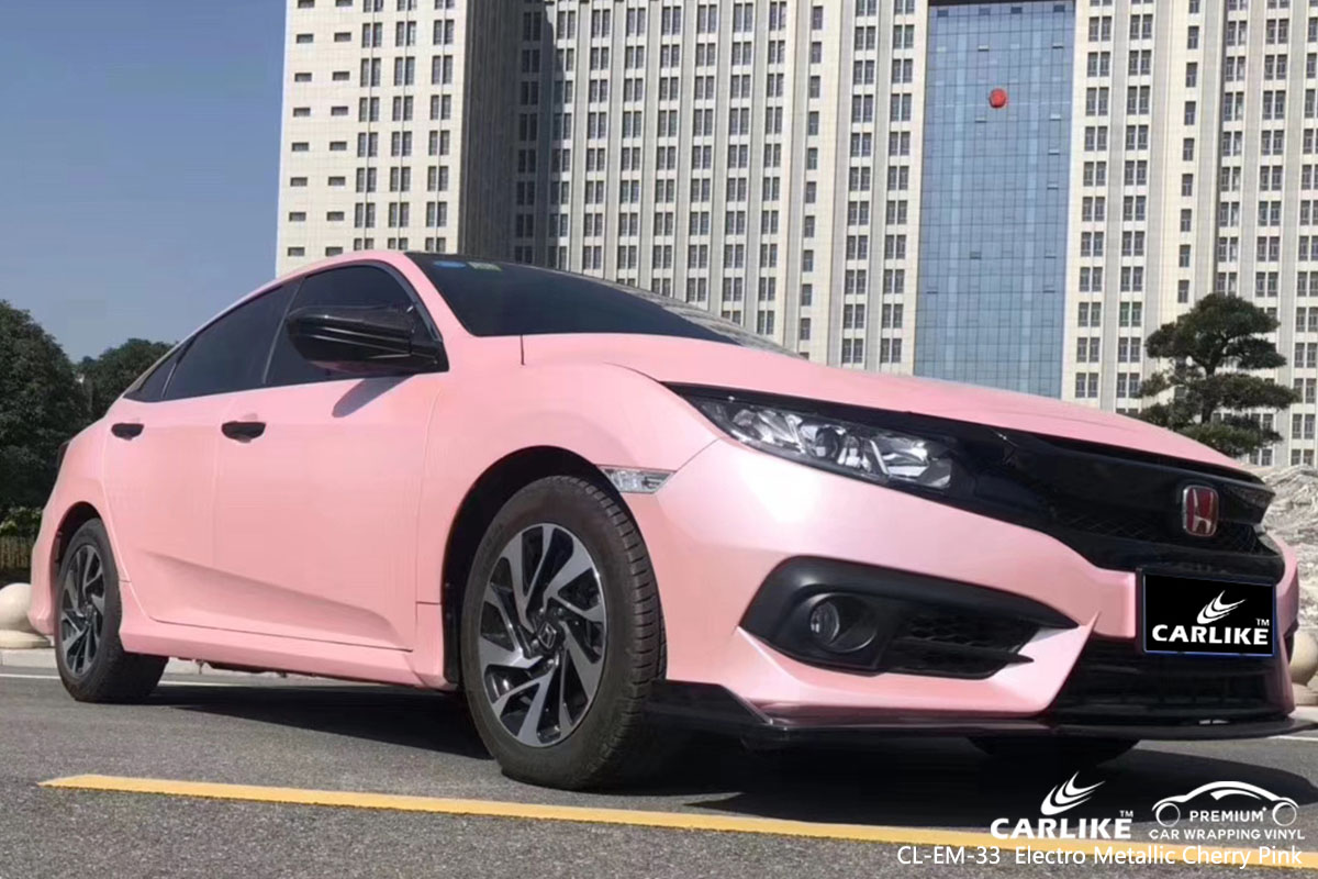 CL-EM-33 Electro Metallic Cherry Pink car wrap vinyl for Honda