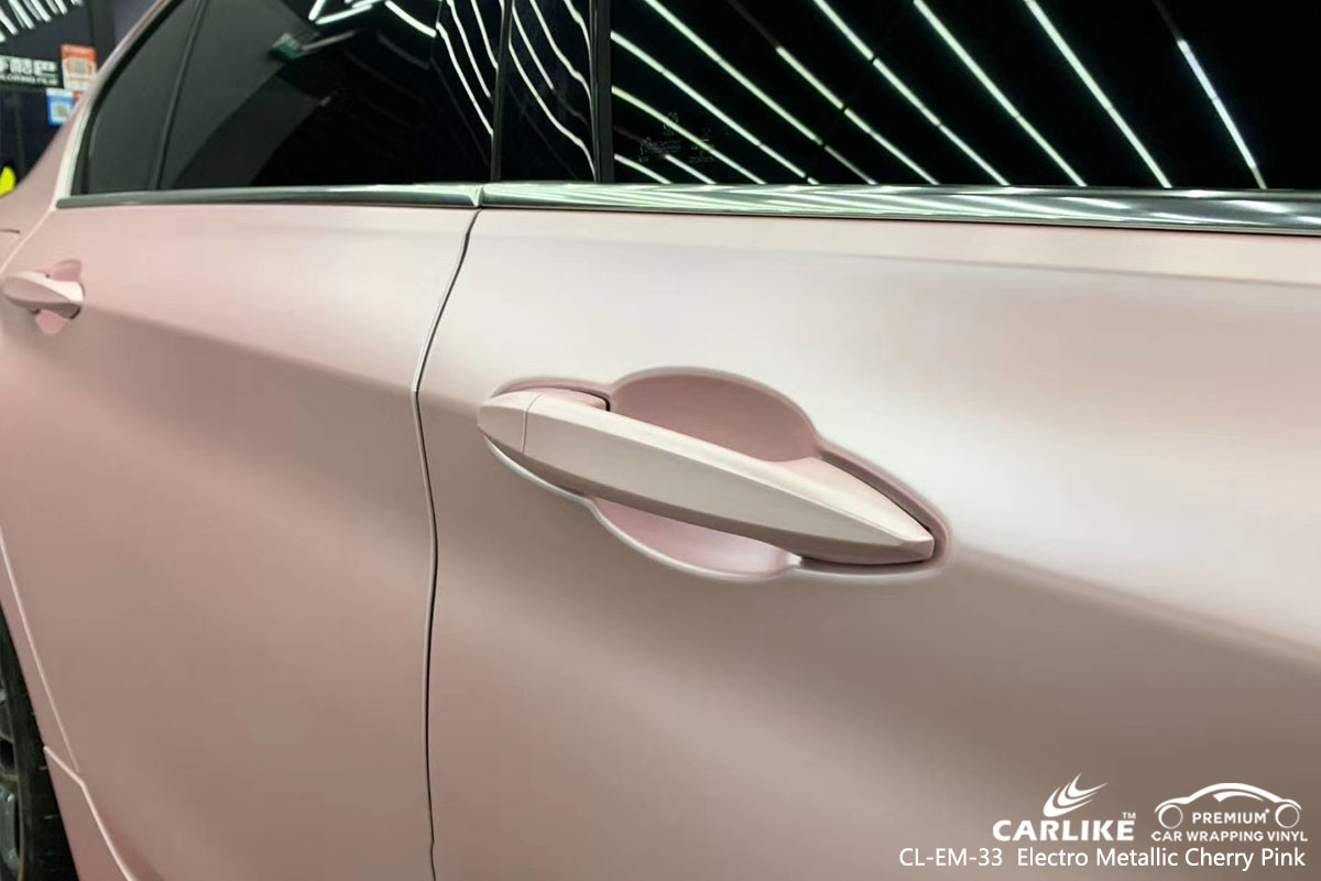 CL-EM-33 Electro Metallic Cherry Pink car wrap vinyl for BMW