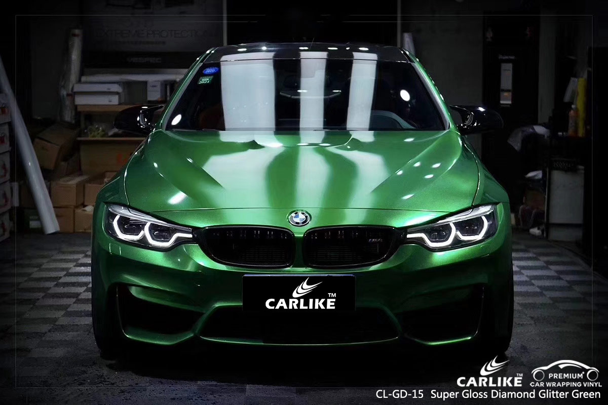 Comparison of car wrap vinyl and painting effect