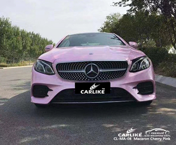 CL-MA-08 Vinilo envolvente para automóvil Macaron Cherry Pink para Benz