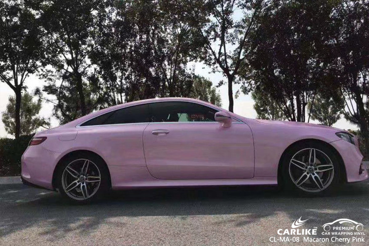 CL-MA-08 Macaron Cherry Pink car wrap vinyl for Benz